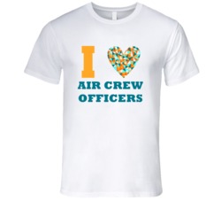 I Heart Air Crew Officers Popular Occupation T Shirt