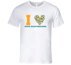 I Heart Auto-Electricians Popular Occupation T Shirt