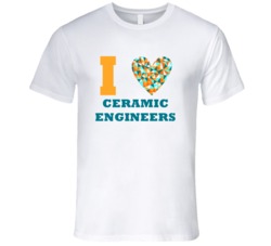 I Heart Ceramic Engineers Popular Occupation T Shirt