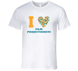 I Heart Film Projectionists Popular Occupation T Shirt