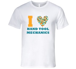 I Heart Hand Tool Mechanics Popular Occupation T Shirt