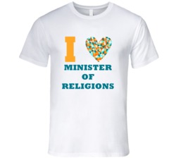 I Heart Minister Of Religions Popular Occupation T Shirt