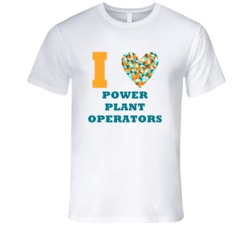 I Heart Power Plant Operators Popular Occupation T Shirt