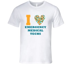 I Heart Emergency Medical Techs Popular Occupation T Shirt
