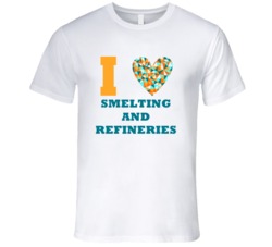 I Heart Smelting And Refineries Popular Occupation T Shirt