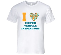 I Heart Motor Vehicle Inspectors Popular Occupation T Shirt