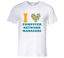 I Heart Computer Network Managers Popular Occupation T Shirt
