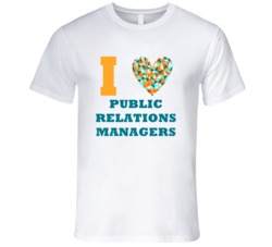 I Heart Public Relations Managers Popular Occupation T Shirt