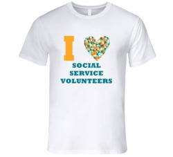I Heart Social Service Volunteers Popular Occupation T Shirt