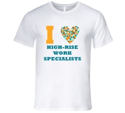 I Heart High-Rise Work Specialists Popular Occupation T Shirt