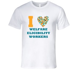 I Heart Welfare Eligibility Workers Popular Occupation T Shirt