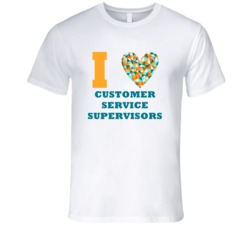 I Heart Customer Service Supervisors Popular Occupation T Shirt