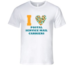 I Heart Postal Service Mail Carriers Popular Occupation T Shirt