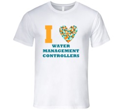 I Heart Water Management Controllers Popular Occupation T Shirt