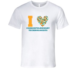 I Heart Cardiopulmonary Technologists Popular Occupation T Shirt