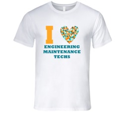 I Heart Engineering Maintenance Techs Popular Occupation T Shirt