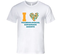 I Heart Technological Espionage Agents Popular Occupation T Shirt