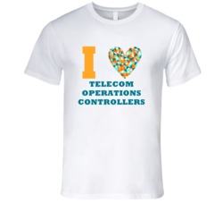 I Heart Telecom Operations Controllers Popular Occupation T Shirt