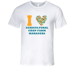 I Heart Agricultural Crop Farm Managers Popular Occupation T Shirt
