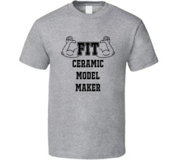 Fit Ceramic Model Maker Funny Essential Workout T Shirt