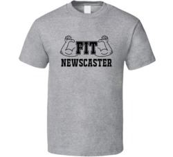 Fit Newscaster Funny Essential Workout T Shirt