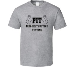 Fit Non-Destructive Testing Funny Essential Workout T Shirt