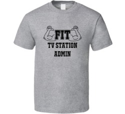 Fit TV Station Admin Funny Essential Workout T Shirt