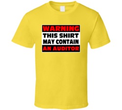 Warning Contains An Auditor T Shirt