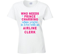 In Love With An Airline Clerks Cute Occupation T Shirt