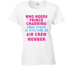 In Love With An Air Crew Members Cute Occupation T Shirt