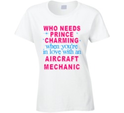In Love With An Aircraft Mechanics Cute Occupation T Shirt
