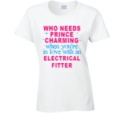 In Love With An Electrical Fitters Cute Occupation T Shirt
