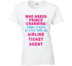 In Love With An Airline Ticket Agents Cute Occupation T Shirt