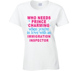 In Love With An Immigration Inspectors Cute Occupation T Shirt