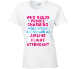 In Love With An Airline Flight Attendants Cute Occupation T Shirt