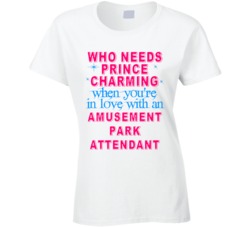 In Love With An Amusement Park Attendants Cute Occupation T Shirt