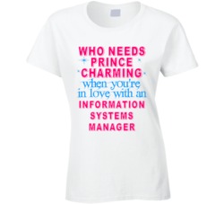 In Love With An Information Systems Managers Cute Occupation T Shirt