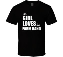 This Girl Loves Her Farm Hand T Shirt