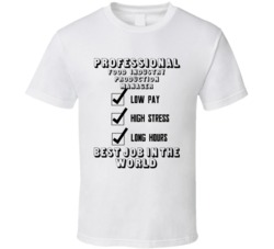 Food Industry Production Manager Best Job In The World Occupation T Sh