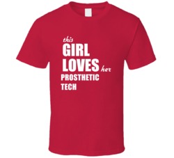 This Girl Loves Her Prosthetic Tech T Shirt