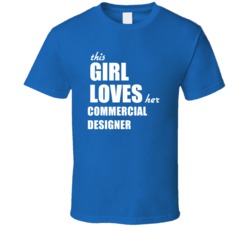 This Girl Loves Her Commercial Designer T Shirt