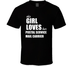 This Girl Loves Her Postal Service Mail Carrier T Shirt