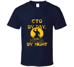 Cto By Day Ninja By Night Funny T Shirt