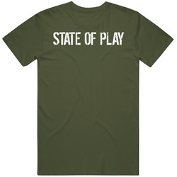 State Of Play 2000s Tv Show Fan Logo Worn Look T Shirt