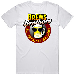 Brews Brothers Pub Wisconsin's Best Burger Joint Foodie T Shirt