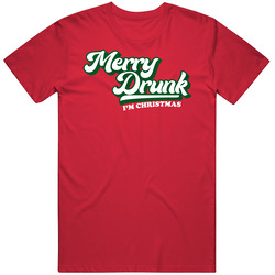 Merry Drunk I'm Christmas T Shirt