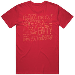 Eggnog Left For Dead Sketch Christmas Vacation Vintage T Shirt