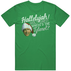 Hallelujah Holy Tylenol Clark Christmas Vacation Vintage T Shirt