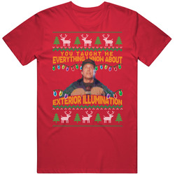 Exterior Illumination Clark Christmas Vacation Ugly Sweater T Shirt