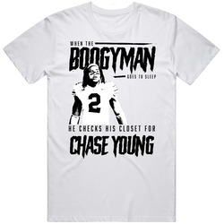 Boogyman Checks Closet Chase Young Ohion Football Fan T Shirt